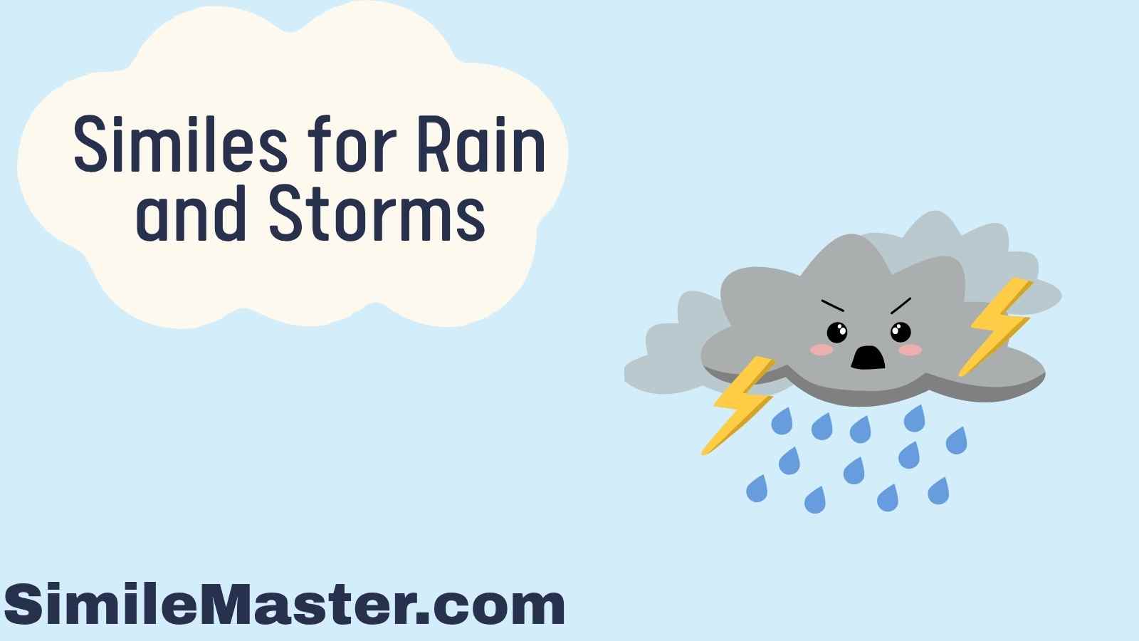 Similes for Rain and Storms
