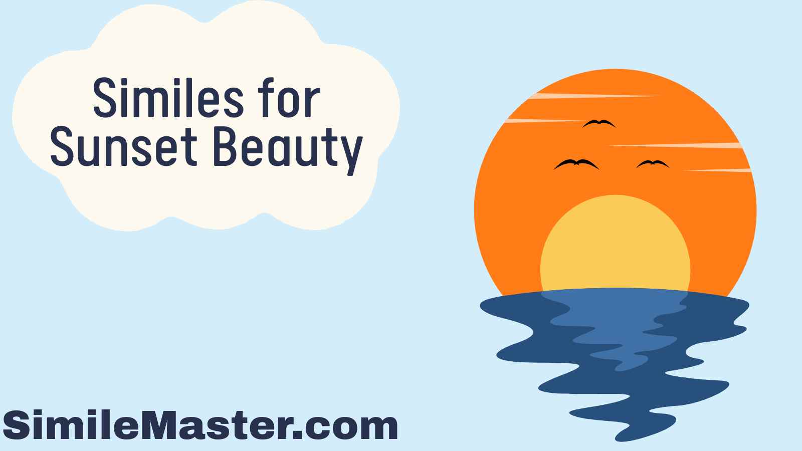 Similes for Sunset Beauty