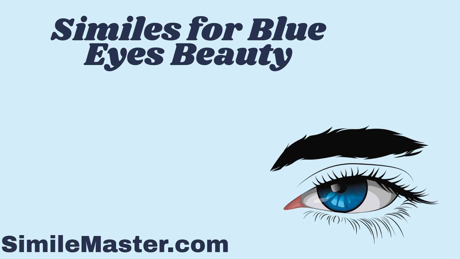 Similes for Blue Eyes Beauty