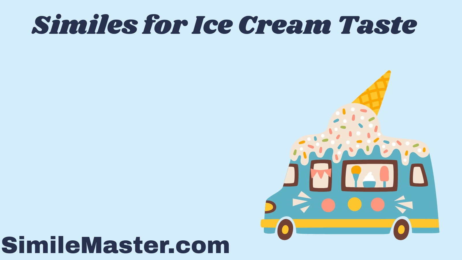 Similes for Ice Cream Taste