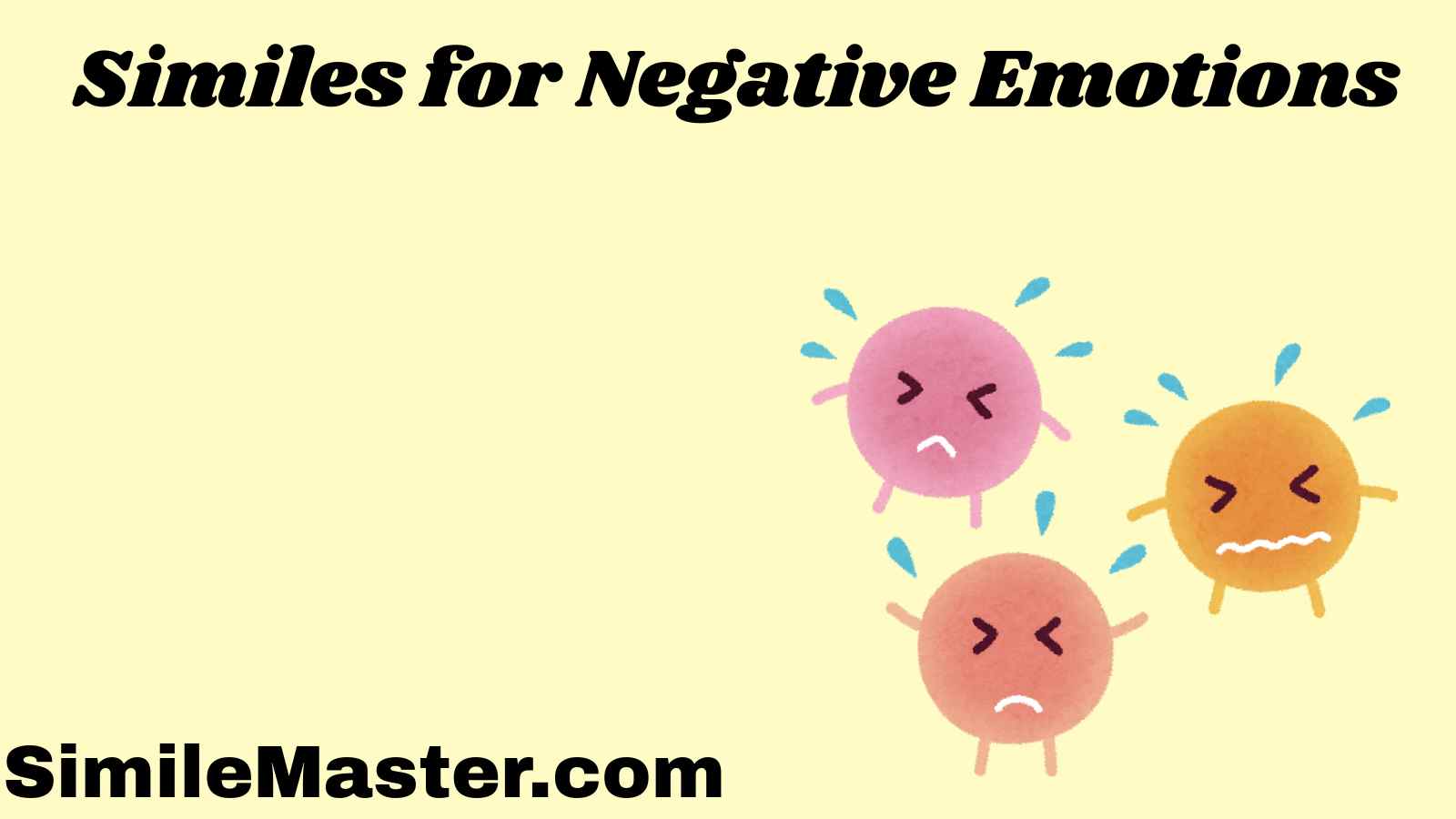 Similes for Negative Emotions